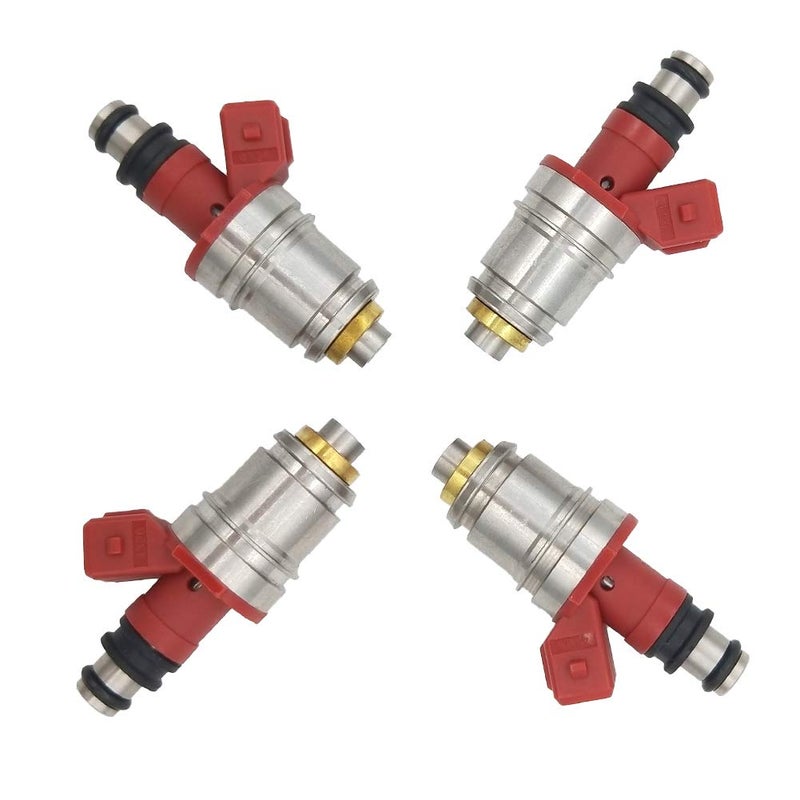 JESBEN FJ342 4Pcs Set Fuel Injectors Nozzles 1 Hole Replacement for Nissan Pickup 2.4L 1995 D21 2.4L 1990-1994 16600-86G00 JS21-1 - Image 2